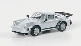 Herpa 030601-003 - Porsche 911 Turbo silbermet.